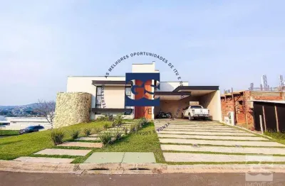 Casa com 4 dormitórios à venda, 460 m² por r$ 3.500.000,00 - condomínio campos de santo antonio ii - itu/sp