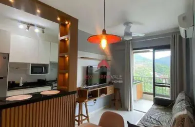 Apartamento mobiliado com 2 dormitórios, suíte, lazer completo à venda, 60 m² por r$ 565.000 - martim de sá - caraguatatuba/sp