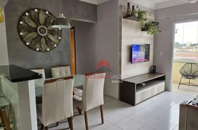 Apartamento com 2 dormitórios, suíte, varanda a à venda, 59 m² por r$ 455.000 - bosque dos eucaliptos - são josé dos campos/sp