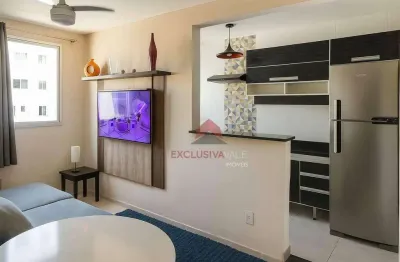 Apartamento com 2 dormitórios à venda, 45 m² por r$ 230.000,00 - villa branca - jacareí/sp
