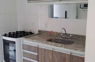 Apartamento semi mobiliado aluga, 1 suíte com 56 metros quadrados, localizado no jardim das colinas,são josé dos campos-sp.