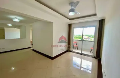 Apartamento com 3 dormitórios, suite, 2 vagas para alugar, 77 m² por R$ 3.260/aluguel - Jardim Satélite - São José dos Campos/SP