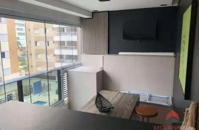 Apartamento com 1 dormitório para alugar, 40 m² por R$ 3.801/mês - Jardim Aquarius - São José dos Campos/SP