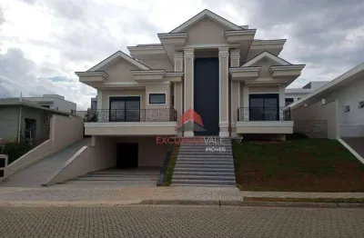 Casa com 4 dormitórios à venda, 430 m² por r$ 4.500.000,00 - condomínio reserva do paratehy - são josé dos campos/sp