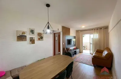 Apartamento com 2 dormitórios, suíte, 2 vagas, varanda com churrasqueira à venda, 65 m² por r$ 440.000 - jardim satélite - são josé dos campos/sp