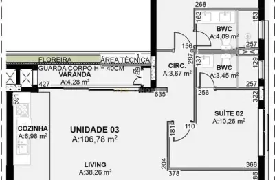 Apartamento com 2 quartos à venda na rua eça de queiroz, 1178, ahú, curitiba, 106 m2 por r$ 1.536.722