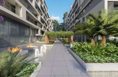 Studio 36m² com sacada e churrasqueira em frente ao parque barigui