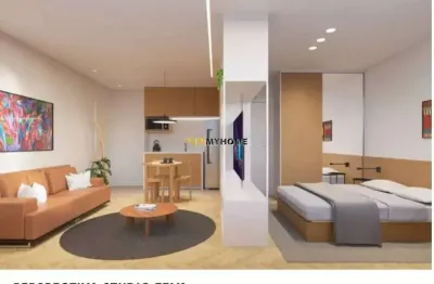 Stúdio com sacada no centro cívico, próximo ao mon em curitiba