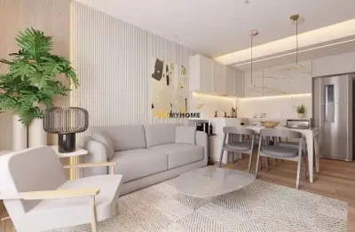 Apartamento com 2 quartos com 2 vagas de garagem frente barigui - 94030