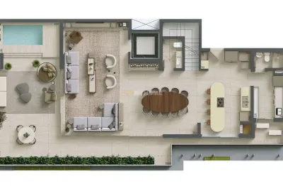 Cobertura duplex com 3 suítes e 3 vagas de garagem - curitiba pr