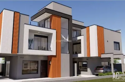 Sobrados novos à venda no hauer com 133,92 m² - curitiba - 87125