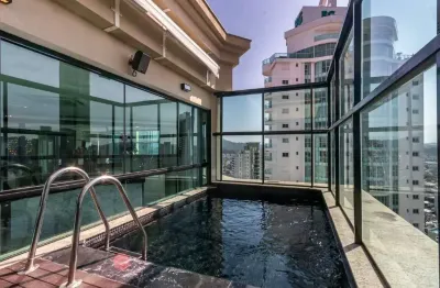 Cobertura 4 quartos mobiliada à venda no edifício grand royale em balneário camboriú