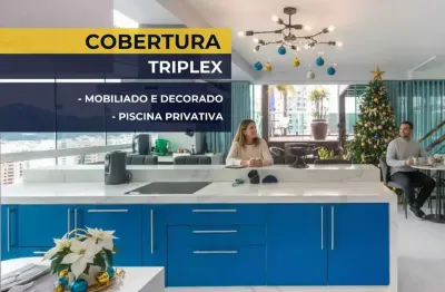 Cobertura 4 quartos mobiliado à venda no edifício ocean tower balneário camboriú