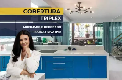 Cobertura 4 quartos mobiliado à venda no edifício ocean tower balneário camboriú