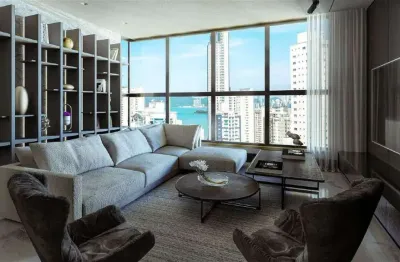 Apartamento à venda com 04 suítes, churrasqueira à carvão em balneário camboriú.