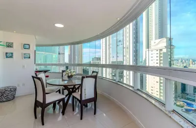 Apartamento com vista mar à venda no ed. torre de lyon em balneário camboriú