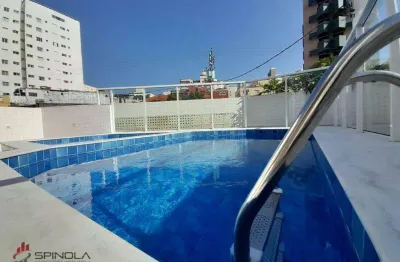 Apartamento com 2 dormitórios à venda, 56 m² por r$ 395.000,00 - mirim - praia grande/sp
