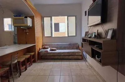 Apartamento com 1 dormitório à venda, 43 m² por r$ 220.000,00 - vila caiçara - praia grande/sp