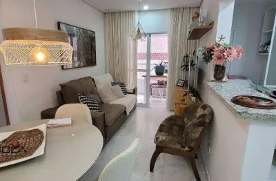 Apartamento com 2 dormitórios à venda, 62 m² por r$ 588.000,00 - vila caiçara - praia grande/sp