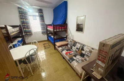 Kitnet com 1 dormitório à venda, 28 m² por r$ 185.000,00 - vila caiçara - praia grande/sp