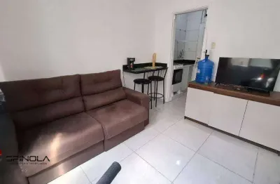 Kitnet com 1 dormitório à venda, 24 m² por r$ 165.000,00 - ocian - praia grande/sp