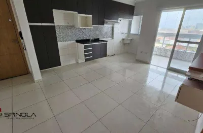 Apartamento com 1 dormitório à venda, 45 m² por r$ 345.000,00 - caiçara - praia grande/sp