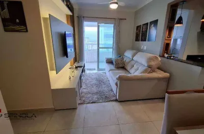 Apartamento com 1 dormitório à venda, 72 m² por r$ 645.000 - caiçara - praia grande/sp