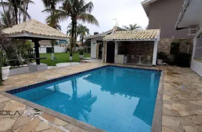 Casa com 7 dormitórios à venda, 400 m² por r$ 3.880.000,00 - balneário flórida - praia grande/sp