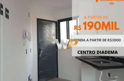 Apartamento com 1 dormitório à venda, 21 m² por r$ 190.000 - parque sete de setembro - diadema/sp