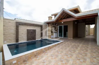 Casa térrea à venda , 2 quarto(s),  sendo 1 suíte(s)  no bairro flora rica, 1700 metros da praia, peruíbe-sp