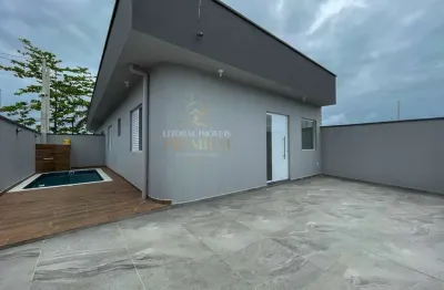 Casa térrea à venda com piscina, 2 quarto(s),  sendo 1 suíte(s)  no bairro são josé, 1500 metros da praia, peruíbe-sp