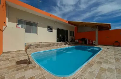 Casa edícula à venda com piscina, 1 quarto(s),   no bairro três marias, 900 metros da praia, peruíbe-sp
