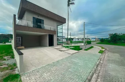 Casa sobrado novo à venda , 4 quarto(s),  sendo 3 suíte(s)  no bairro residencial bosque três marias, 2 metros da praia, peruíbe-sp