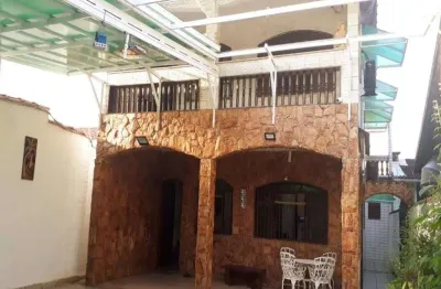Sobrado com 4 dormitórios à venda, 216 m² por r$ 750.000,00 - caiçara - praia grande/sp