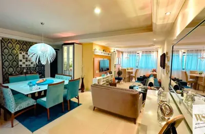 Apartamento porteira fechada com moveis e eletrodomesticos 3 quartos escritorio 180 metros em meireles, fortaleza/ce