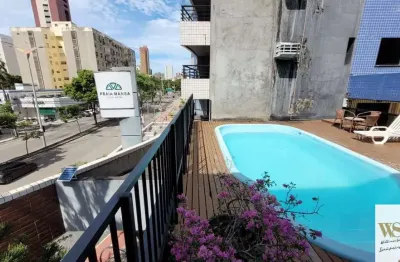 Praia mansa suíte hotel - flat vista mar andar alto na abolição meireles fortaleza ceará