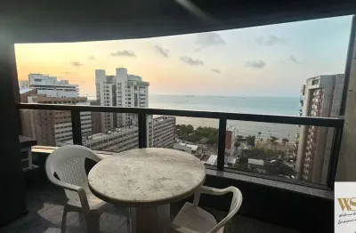 Spazzio hotel residente - flat 1 quarto com móveis vista mar em meireles, fortaleza/ce