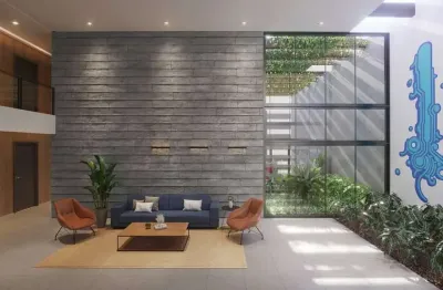 Think home alameda barros | construtora think | pronto | 24 metros | studios | com varanda