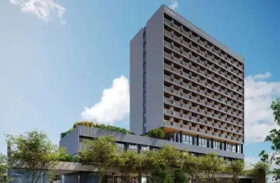 Lumen studios by porte | construtora porte | pronto | 25 metros | studios com varanda | sem vaga