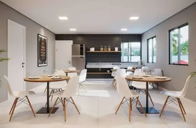 Residencial dna easy | construtora dna | construção | 36 metros | 02 dormitórios | com varanda