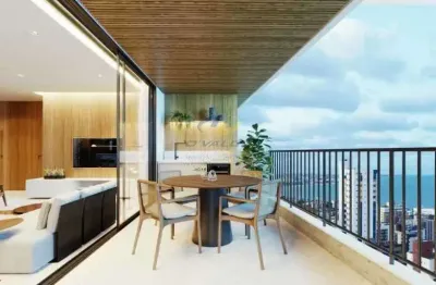 Vendo apartamentos em tambaú quase prontos, com 145m2, varanda gourmet com visão 360º, 3 suítes, 2 vagas