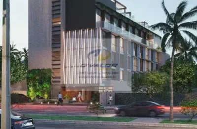 Vendo flats, pé na areia, de 24 m² a 51 m², no jardim oceania