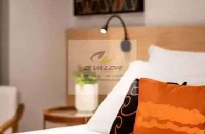 Vendo flat, mobiliado, com 30 m², no jardim oceania