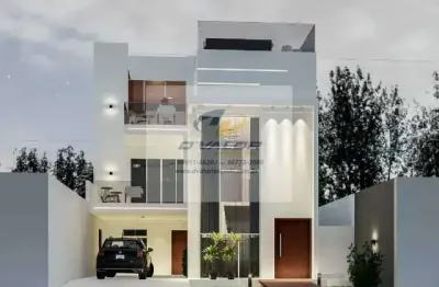 Vendo casa triplex de luxo com 300m², 5 quartos s/ a suíte principal com 55m², piscina, área gourmet e 2 vagas