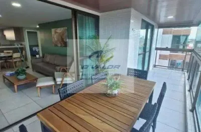 Vendo apartamento com 130 m², 4 quartos s/ 2 suítes, sala p/ 2 ambientes e 2 vagas