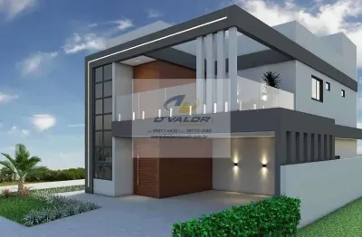 Vendo casa em condomínio com 224m², 4 suítes, sendo 1 com closet e varanda, garagem coberta p/ 2 carros