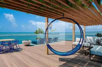 Vendo flats com 1 ou 2 quartos, em prédio pé na areia da praia do bessa, com tamanhos de 44 m² à 60 m²