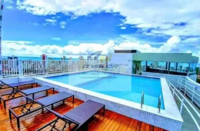 Vendo flat no miramar, de 28,75m², 01 quarto, 01 vaga garagem coberta