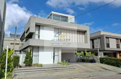 Vendo casa fantástica em condomínio de luxo, com 373m², 4 suítes, escritório, piscina com área gourmet 6 vagas