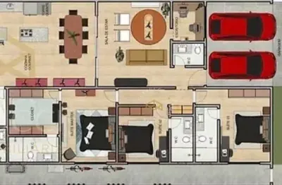 Casa com 3 dormitórios à venda, 212 m² por r$ 2.070.000,00 - parque brasil 500 - paulínia/sp